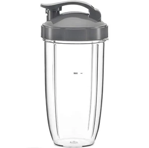 32 Unzen Große Übergroße Tasse Ersatz für Nutribullet Becher 600/900 W + Flip Top Deckel - Bild 1 von 7