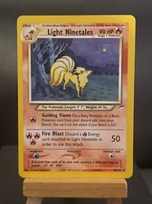 Pokemon Card Light Ninetales 50/105 Neo Destiny Rare WOTC Played