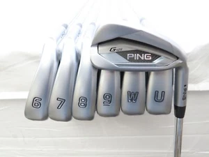 Ping G425 Black Dot Iron Set 5-W,U Ping AWT 2.0 Stiff Flex Steel Shafts - Picture 1 of 8