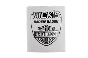 Taza Ricks Harley-Davidson "Rick's Harley Davidson Baden-Baden" blanco logotipo - Imagen 1 de 3