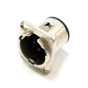 NC3MD-V, Neutrik 3 pines XLR macho conector de montaje en panel NC3MDV, terminales de montaje en PC - Imagen 1 de 1