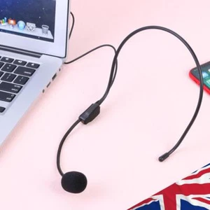 Mini XLR 3Pin TA3F Earhook Hanging Headset Mic for Wireless Bodypack Transmitter - Picture 1 of 8