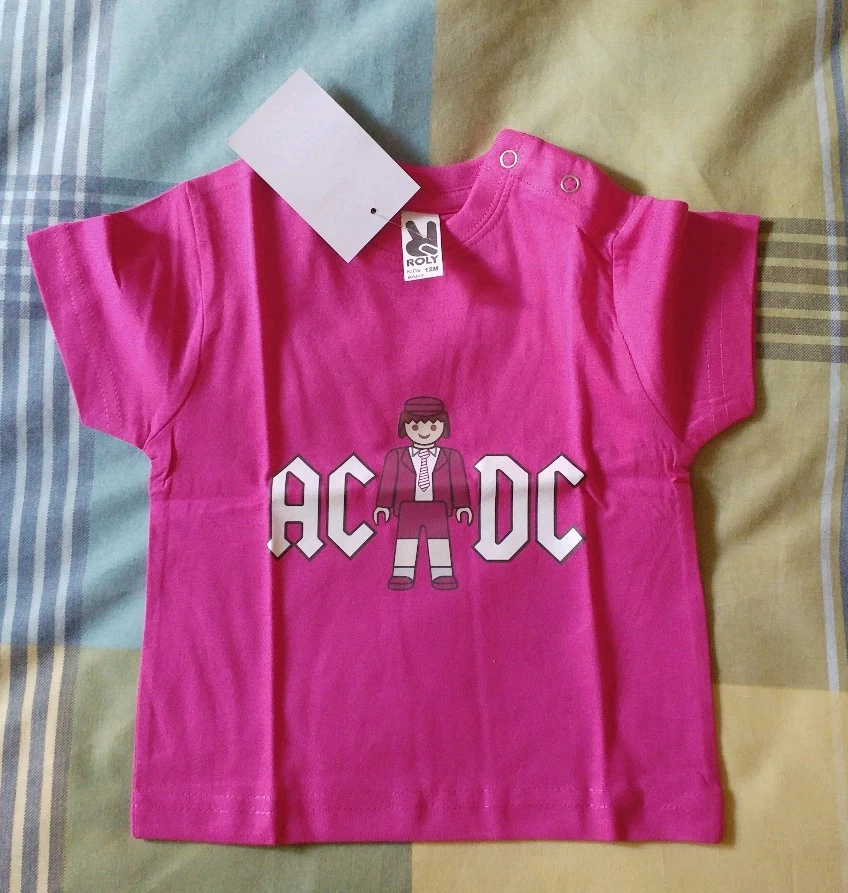 Camiseta AC/DC Playmobil 12 meses niño/niña - Imagen 1 de 1