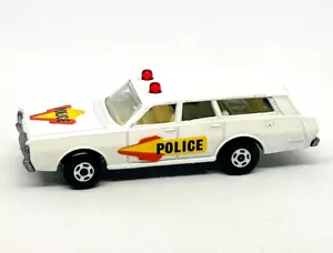 Matchbox Lesney Superfast 55 Mercury Police Car in white, door labels, vnmint! - Picture 1 of 4