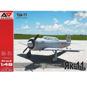 A&A Modelos AAM 4801 Plástico Modelo Aicraft Kit Escala 1:48 Yak-11 Entrenador Militar - Imagen 1 de 17