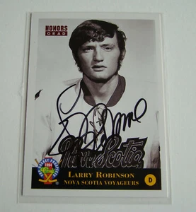 Larry Robinson  Signed Autographed Hockey Card Nova Scotia Voyageurs - Picture 1 of 4