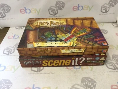Harry Potter Mystery At Hogwarts & Scene It Board Game Bundle Job Lot - Image 1 of 2