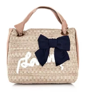 LANVIN 22SS Raffia 2WAY Small Tote Bag New - Picture 1 of 1