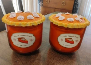 Juego de 2 velas decorativas para el hogar DW 13,9 OZ - pastel de calabaza fresco perfumado - Imagen 1 de 3