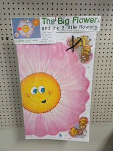 Vintage 1988 The Big Flower And The 2 Little Flowers Poster Set By Teacher Touch - Picture 1 of 6