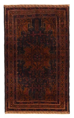 Alfombra oriental tradicional vintage anudada a mano de 3'9" x 6'4" alfombra de lana Foto 1 de 4