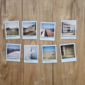 VINTAGE 1980er JAHRE JOHN WAYNE FLUGHAFEN THOMAS F RILEY TERMINALBAU POLAROIDS - Bild 1 von 9