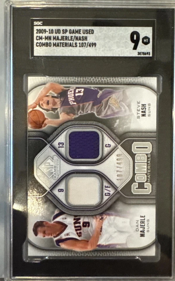 2009-10 SP Игра Б/у - Комбинированные Материалы Стив Нэш, Дэн Майерл #CM-MN /499 (MEM) - Изображение 1 из 2