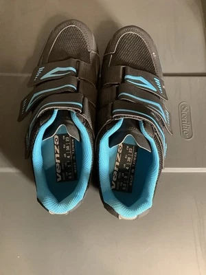 Zapatos de ciclismo unisex Venzo MX para mujer 6,5 para hombre 5 con tacos Foto 1 de 4