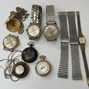 Vintage ARMBANDUHR Konvolut ungeprüft - Pocket Timex Clinton Anhänger Jules - wie besehen - Bild 1 von 6