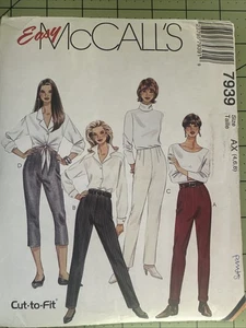 Pantalones McCall's patrón de costura 7939 pantalones capris faltas talla 4-8 fácil SIN CORTAR - Imagen 1 de 7