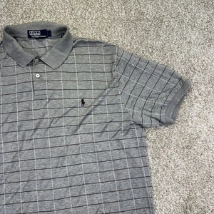 Polo Ralph Lauren Hemd Herren Größe L grau braun Pony kariert kurzarm - Bild 1 von 13