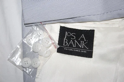 JOS A BANK Men 42R 3Pc Suit Vest Included Unfinished Pants 35 X 37 Tailored Fit - Image 1 of 4