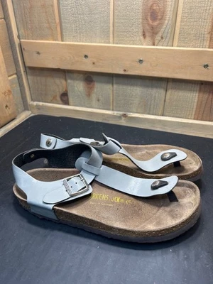 Birkenstock Kairo Womens Sz 9-9.5 EU 40 Light Gray Thong Sandals - Image 1 of 4