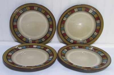 Juego de 4 platos de cena Pfaltzgraff mosaico bronceado 11" Foto 1 de 4