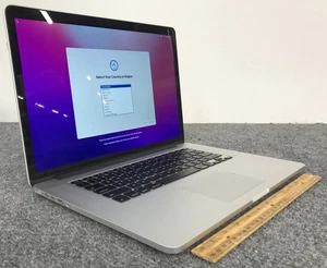 Ordinateur portable Apple MacBook Pro A1398 MJLT2LL/A 2015 15,4" i7-4870HQ 16G RAM 512G en l'état - Photo 1/6