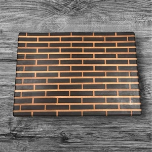 Handcrafted End Grain Maple and Walnut Brick Pattern Cutting Board Butcher Block - Picture 1 of 7