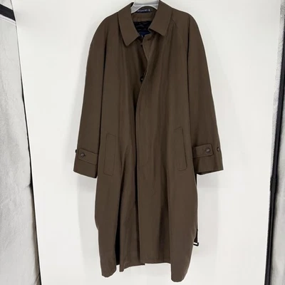 Double Ralph Lauren RRL Brown Olive Belted Trench Coat Removable Liner Size 42R - Image 1 of 4