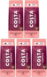 Costa Coffee Caffè Crema Blend Dark Roast Ground Coffee 200g (Pack of 5) - Picture 1 of 6