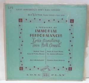 LOUIS ARMSTRONG -Town Hall Concert - April 24, 1947 ~ RCA 10" 7 {dg orig} - RARE - Imagen 1 de 3