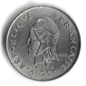 10 Francs Weltmünze Französisch-Polynesien 1975 - Auflage 1.000.000 - KM# 8 - Bild 1 von 2