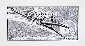 KELLY FREAS HEECHEE # 68b FINAL SCRATCHBOARD DRAWING GATEWAY TRIP FREDERIK POHL - Picture 1 of 1