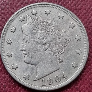1904 Liberty Head Nickel 5c Better Grade XF #83932 - Picture 1 of 2