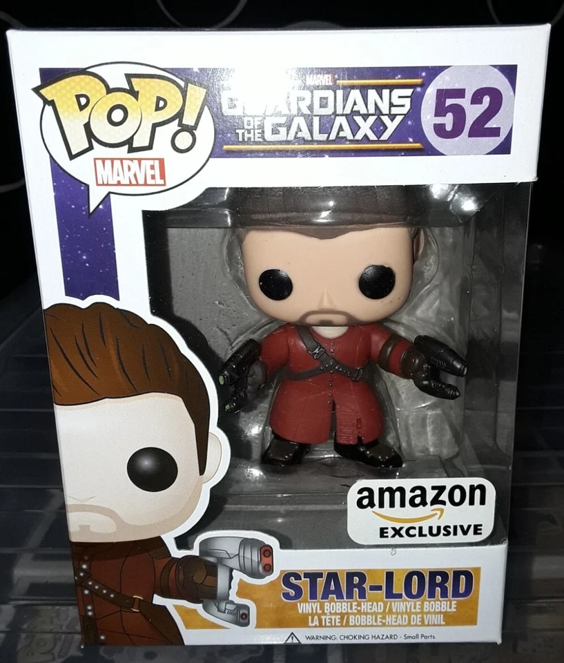 Figura Vinilo Funko Pop Desenmascarada Star-Lord Exclusiva de Amazon #52 Marvel GOTG Nueva Foto 1 de 1