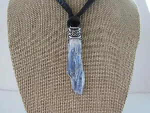 Blauer Kyanit Anhänger Kristall Kyanit Halskette Schmuck Boho Schmuck N2329 - Bild 1 von 6