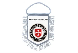 Mini banner flag pennant window mirror cars country banner knight templar r2 - Bild 1 von 1