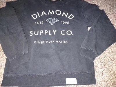 Diamond Supply Co. Suéter Sudadera Mujer Pequeña Manga Larga Negro Foto 1 de 4