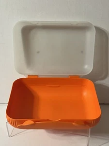 Original Tupperware 5140A-3 Brotdose orange transparent (ohne Einsatz) - Bild 1 von 3