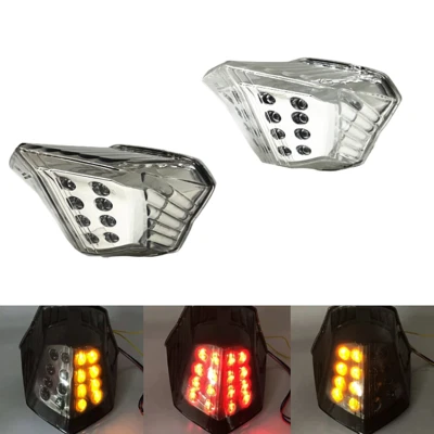 Señales de giro de luz trasera LED integradas para Yamaha XJ6 FZ6R Diversion 2009-2014 Foto 1 de 4