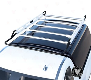 Premium Heavy-Duty Aluminum White Ladder Racks for Truck Topper from Vantech USA - Picture 1 of 9