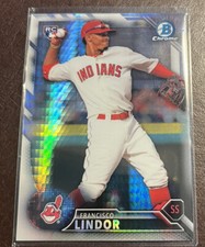 2016 Bowman Chrome National Convention Refractor Franciso Lindor Rookie Prism