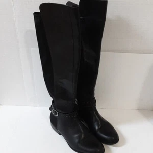 Bandolino BDcassia stivali equitazione alti donna 8M pelle nero casual invernali Y2K - Foto 1 di 10