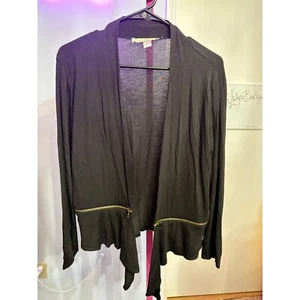 Nicki Manij Black Cardigan Sz L - Picture 1 of 5