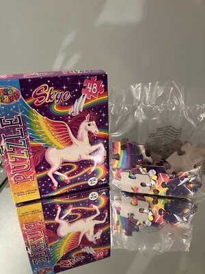 Lisa Frank 48 Piezas Puzzle Skye El Unicornio 9.1" x 10.3" Piezas Selladas NUEVO Foto 1 de 4