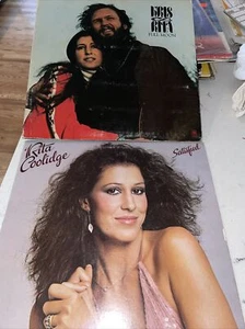 Kris Kristofferson & Rita Coolidge Full Moon, Satisfied Record Vinyl LP Lot (2) - Picture 1 of 5