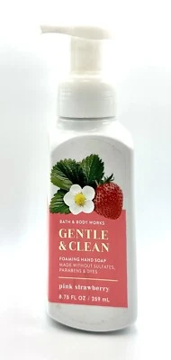 NEW Bath & Body Works Gentle & Clean Pink Strawberry Foaming Hand Soap - Image 1 of 2