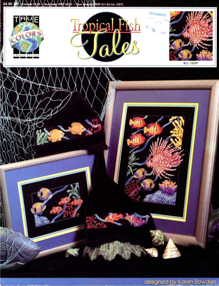 Tropical Fish Tales Cross Stitch Leaflet, True Colors BCL-10029, Karen Bowdish - Image 1 of 1