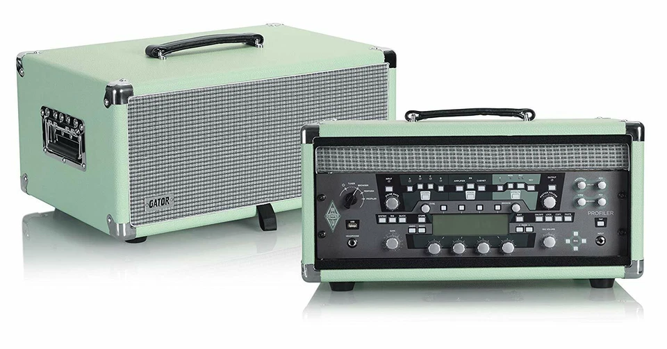 Gator Gr-retrorack-4sg Vintage Amp Vibe Rack Case - 4u Seafoam Green