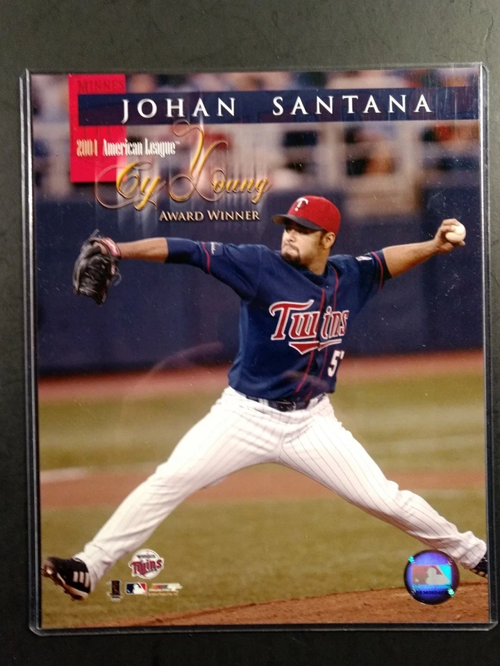 Johan Santana 2004 LIGA AMERICANA CY JOVEN GANADOR DEL PREMIO 8x10 FOTO Gemelos Foto 1 de 1