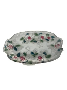 Mikasa Glass Poland Bella Rosa 15”x11” Glass Serving Tray - Picture 1 of 6