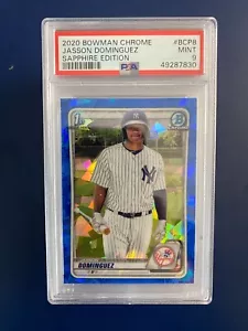Bowman Chrome Jasson Dominguez 2020 #BCP8 Sapphire Edition Yankees PSA 9 - Imagen 1 de 1